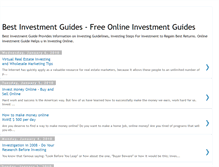 Tablet Screenshot of bestinvestmentguides.blogspot.com