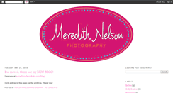 Desktop Screenshot of meredithnelsonphotography.blogspot.com