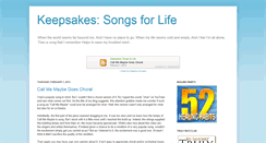 Desktop Screenshot of keepsakeforchoristers.blogspot.com