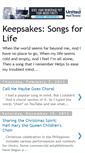 Mobile Screenshot of keepsakeforchoristers.blogspot.com