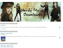 Tablet Screenshot of nerdymusicdownloads.blogspot.com