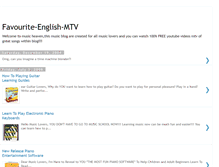 Tablet Screenshot of favourite-english-mtv.blogspot.com