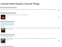 Tablet Screenshot of criminalmindsfanatic.blogspot.com