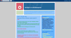 Desktop Screenshot of lexiquedictionnairessebastienfafard.blogspot.com