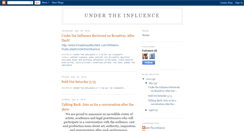 Desktop Screenshot of 2playsundertheinfluence.blogspot.com
