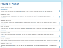 Tablet Screenshot of prayingfornathand.blogspot.com