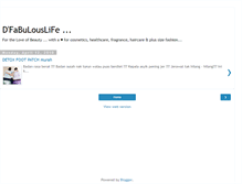 Tablet Screenshot of dfabulouslife.blogspot.com