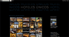Desktop Screenshot of hotelesunicos.blogspot.com