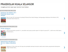 Tablet Screenshot of prasekolahkualaselangor.blogspot.com