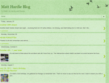 Tablet Screenshot of matthardie.blogspot.com