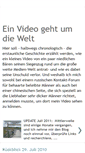 Mobile Screenshot of einvideogehtumdiewelt.blogspot.com