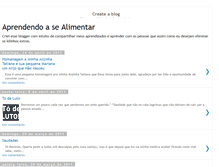 Tablet Screenshot of danieleaprendendoasealimentar.blogspot.com