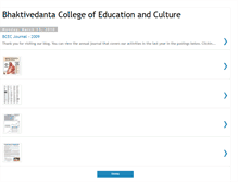 Tablet Screenshot of bhaktivedantacollegeofeducationandcu.blogspot.com