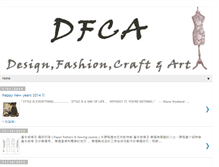 Tablet Screenshot of dfcadesignfashioncraftandart.blogspot.com