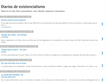 Tablet Screenshot of diariosdeexistencialismo.blogspot.com