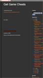 Mobile Screenshot of getgame-cheats.blogspot.com