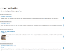 Tablet Screenshot of crowcrastination.blogspot.com