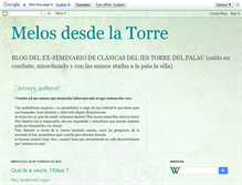 Tablet Screenshot of melosdesdelatorre.blogspot.com