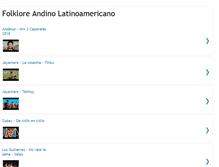 Tablet Screenshot of folklore-latinoamericano.blogspot.com