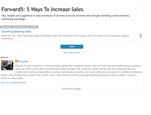 Tablet Screenshot of forward5marketing.blogspot.com