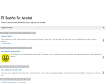 Tablet Screenshot of elsuenoacabo.blogspot.com