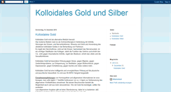 Desktop Screenshot of kolloidales-gold.blogspot.com