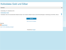 Tablet Screenshot of kolloidales-gold.blogspot.com