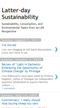 Mobile Screenshot of ldsustainability.blogspot.com
