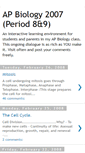 Mobile Screenshot of apbio82007.blogspot.com