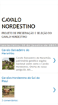Mobile Screenshot of cavalonordestino.blogspot.com