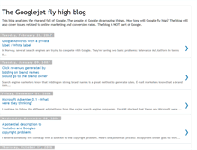 Tablet Screenshot of googlejet.blogspot.com