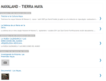 Tablet Screenshot of mayaland-tierramaya.blogspot.com