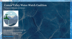 Desktop Screenshot of comoxvalleywaterwatch.blogspot.com