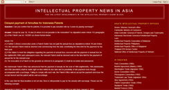 Desktop Screenshot of ip-news-asia.blogspot.com
