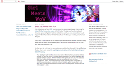 Desktop Screenshot of girlmeetswow.blogspot.com