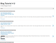 Tablet Screenshot of blog-tutorial4u.blogspot.com