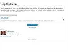 Tablet Screenshot of help-heal-ariah.blogspot.com