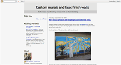 Desktop Screenshot of handpaintedmuralsfauxfinishwalls.blogspot.com