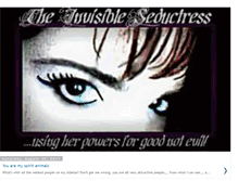 Tablet Screenshot of invisibleseductress.blogspot.com