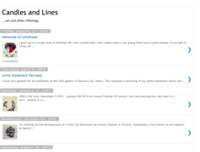 Tablet Screenshot of candlesandlines.blogspot.com