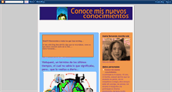 Desktop Screenshot of conocemisnuevosconocimientos.blogspot.com