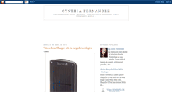 Desktop Screenshot of cynthiafernandezfan.blogspot.com