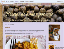 Tablet Screenshot of cocinaconmarisa.blogspot.com