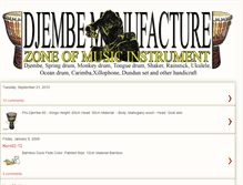 Tablet Screenshot of djembemanufacture.blogspot.com