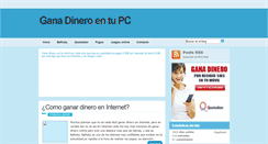 Desktop Screenshot of gana-dinero-en-tu-pc.blogspot.com