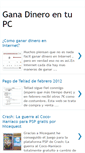 Mobile Screenshot of gana-dinero-en-tu-pc.blogspot.com