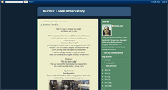 Desktop Screenshot of murmurcreekobservatory.blogspot.com