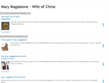 Tablet Screenshot of mary-magdalene-wifeofchrist.blogspot.com