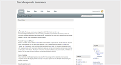 Desktop Screenshot of findcheap-autoinsurance.blogspot.com