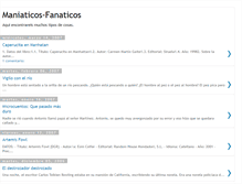 Tablet Screenshot of maniaticosfanaticos.blogspot.com